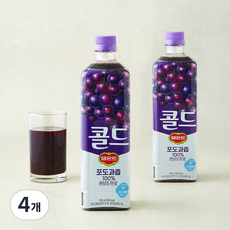 델몬트 콜드 100% 포도, 4개, 900ml