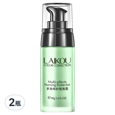 LAIKOU 萊蔻 多效呵護隔離霜 40g, #02 清新綠, 2瓶