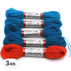 JoyJasu Appleton 羊毛繡線 5件組, 3套, 486, 487, 488, 489, 501