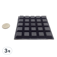3M 범폰 미끄럼방지 스티커 검정 A0042 25p, 3개, 블랙