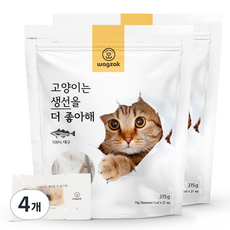 와그작 고양이는 생선을 더 좋아해 간식 21p, 대구, 315g, 4개