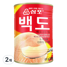 삼포 백도 슬라이스, 400g, 2개