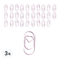 마켓감성 작은 하트 클립 퍼플, 50개입, 3개