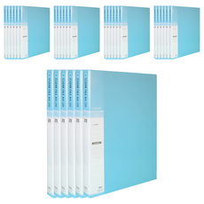 MiDAS HYUNPOONG A4索引透明文件夾 20頁, 天藍色, 30個