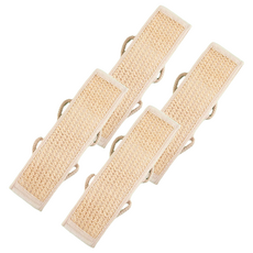 Tteruwa 淋浴搓背長巾 亞麻材質, 單一顏色, 1入, 4個