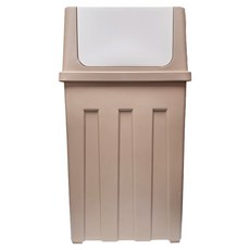 艾米購物 大容量橫向淺咖色家用垃圾桶, 淺咖色