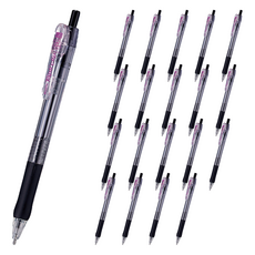 Zebra Tapcrilip 圓珠筆 1.6 毫米, 黑色, 20個