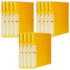 A4 40頁索引透明文件夾, 黃色, 12個