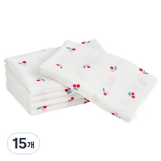 아가짱 퓨어 천 기저귀 대형, 15개, 체리