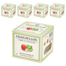 FRAIS BELLON 孩童蔬果泥 2入, 蘋果蔬菜口味, 200g, 5盒