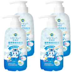 YOrSUn 悠森兒 Poli 波力 植萃親膚洗髮露, 溫和配方, pH5.5, 無酒精/矽靈/Paraben, 新生兒與孕媽咪適用, 500ml, 4瓶