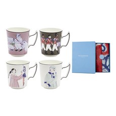웨지우드 넛크래커 머그 4p 세트, 혼합색상, 1세트