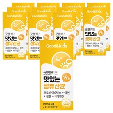 Good&Kids 美味的生乳酸菌 19種 30包, 60g, 12個