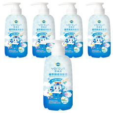 YOrSUn 悠森兒 Poli 波力 植萃親膚洗髮露, 溫和配方, pH5.5, 無酒精/矽靈/Paraben, 新生兒與孕媽咪適用, 500ml, 5瓶