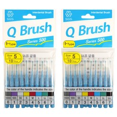 Q-Brush 一般型牙間刷 5號 L, 10入, 2個