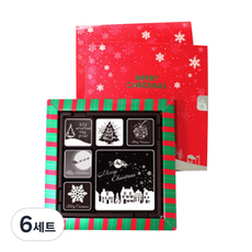 모어댄초콜릿 크리스마스 초콜릿카드 9구, 72g, 6세트