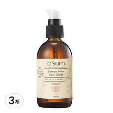 오썸 레몬밤 스킨 토너, 105ml, 3개