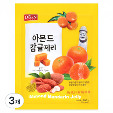 다산 아몬드 감귤 젤리, 3개, 200g, 아몬드 감귤맛
