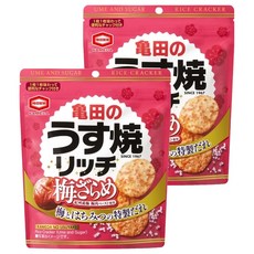 龜田製菓 梅黑蜜特製風味米果, 2個, 57g