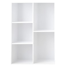 HOPMA 合馬家具 可調式粉彩五格櫃, G-S5590WH, 時尚白, 62 x 30 x 90cm