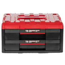 SHUTER 樹德 職人重載雙抽工具箱 TB-2D 紅/黑 ABS/PP材質, 420 x 338 x 232 mm, 1個