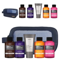 KUNDAL 昆黛爾 蜂蜜夏威夷果旅行盥洗組+網狀化妝包 爽身粉香, 2組
