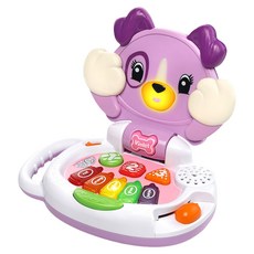 LeapFrog 跳跳蛙 躲貓貓筆電小狗, 可愛造型 學習發音 刺激孩子反應 敏銳度, Violet, 1個