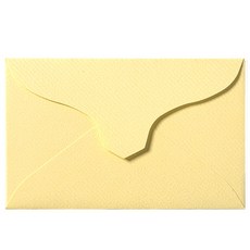 粉彩迷你名片信封, 黃色, 100個