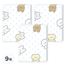 도나와친구들 빨래하는 날 떡메모지 4종, 친구들, 9개, 100매