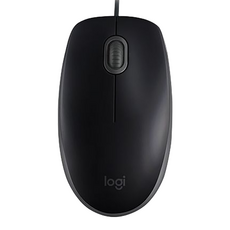 logitech 羅技 有線靜音滑鼠, 黑, M110