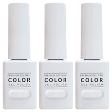 더젤 프리미엄 젤네일, 235호 나비다드 화이트, 10g, 3개