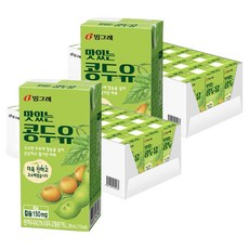 빙그레 맛있는 콩두유, 200ml, 48개