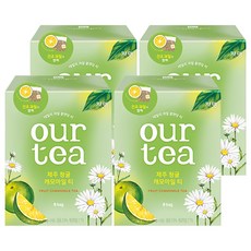 아워티 제주 청귤 캐모마일 티, 16.8g, 8개입, 4개