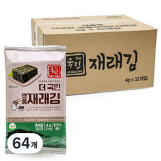 더국민 재래 도시락김, 4g, 64개