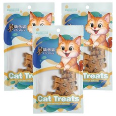 Pet Village 魔法村 貓咪深海鮭魚皮鮭魚丁, 3個, 鮭魚, 30g