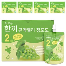 더존건강 더 조은 한끼곤약젤리 청포도 10개입, 1.5L, 5박스