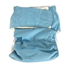 男女通用魔鬼氈布尿布 04 藍色 均碼, 1件, 1個