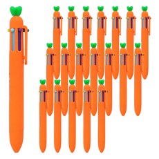 Pinkfoot 胡蘿蔔造型6色原子筆 0.7mm, 混色, 20支