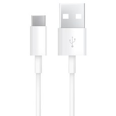 Q哥 USB-A to USB-C快充短線 15g, 0.2m, 白色, 1條