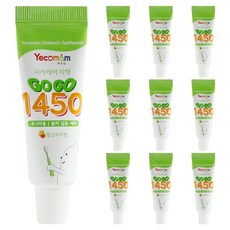 예꼬맘 고고 불소 1450 어린이 치약, 10개, 15g