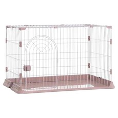 友善夥伴 DC舒適居家狗籠, 粉色, 1個