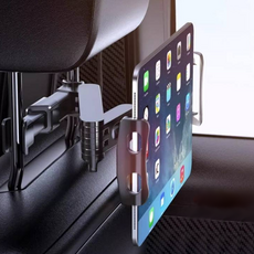 차량용 태블릿 자동차 뒷좌석 휴대폰 거치대 디럭스, 블랙, 1개