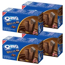 OREO 奧利奧 威化捲心酥 巧克力, 75g, 4個