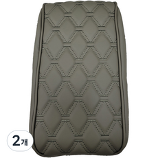 리버폭스 토레스 전용 퀼팅 수납 정리함 콘솔 팔걸이 쿠션, 2개, 카키