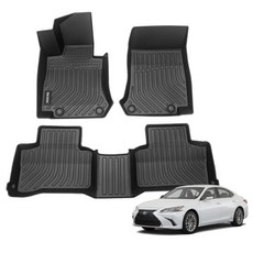 더존 입체포집 TPE 카매트 세트, 렉서스 ES300H  2019년~2025년, 올블랙