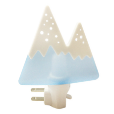 spirit 電精靈 手動 LED小夜燈 富士山造型, 藍色 + 白色