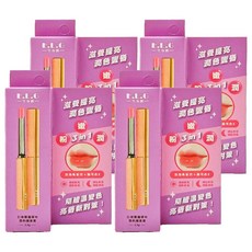 E.L.G 依洛嘉 日夜雙護草本潤色護唇膏 蜜桃牛奶, 1.5g, 4支