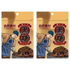 自然素材 隨手包黑糖粒, 2個, 70g