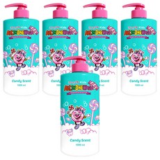 Funny Pia 兒童多合一糖果沐浴乳, 1L, 5個