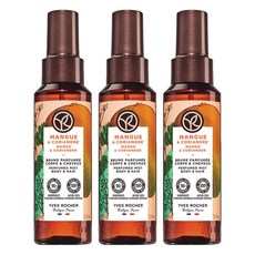 YVES ROCHER 伊夫黎雪 香體和頭髮噴霧芒果香菜香味, 100ml, 3入